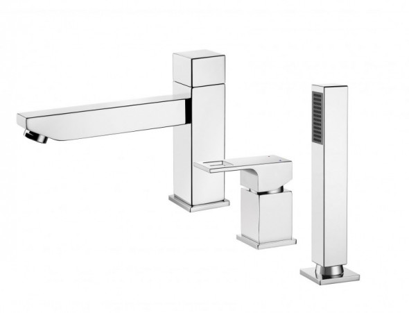 Deante Anemon bateria wannowa 3-otworowa chrom połysk BCZ013M