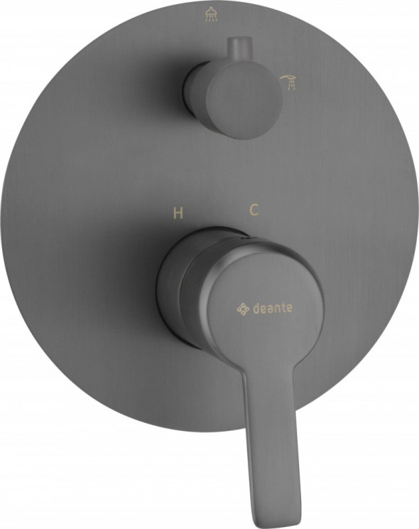 Deante Arnika bateria wannowo-prysznicowa podtynkowa titanium BQAD44P