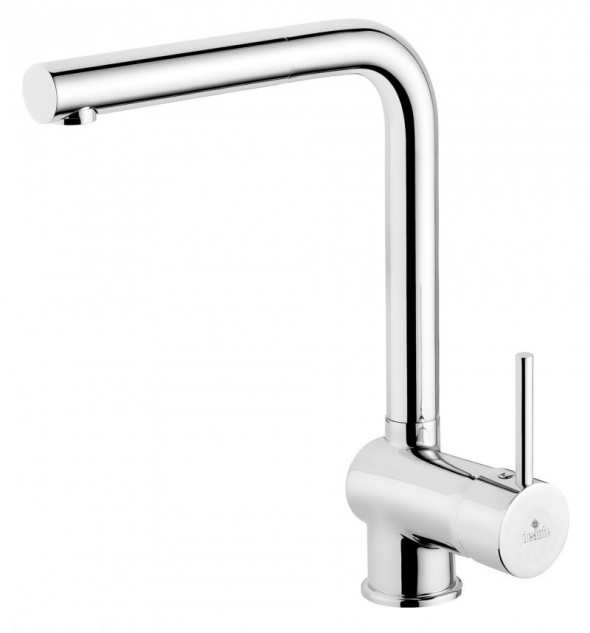 Deante Aster bateria zlewozmywakowa stojąca z wyciąganą wylewką chrom BCA073M