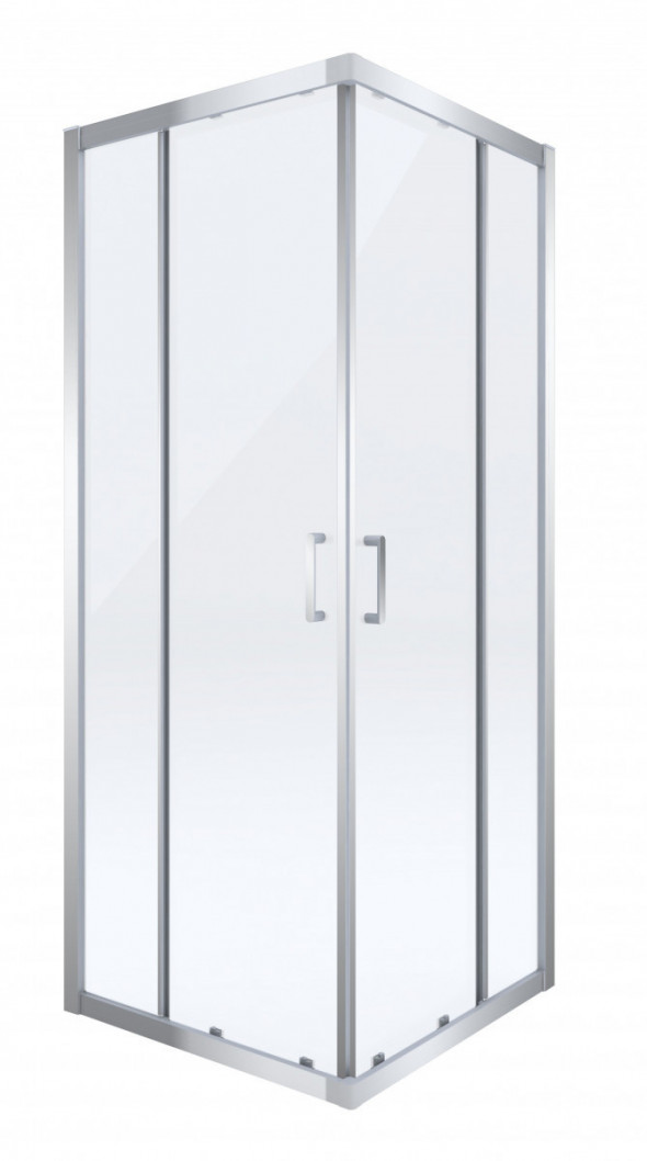 Deante Cito kabina kwadratowa drzwi suwane 90x90 chrom połysk szkło przeźroczyste Active Cover KQC041P