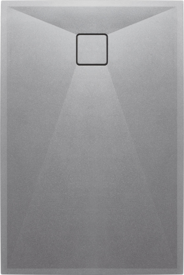 Deante Correo brodzik prostokątny płaski 120x80 granit szary metalic KQRS44B