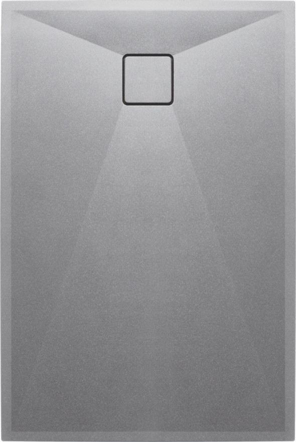 Deante Correo brodzik prostokątny płaski 120x90 granit szary metalic KQRS43B