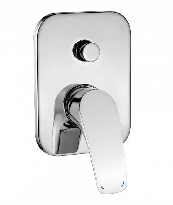 Deante Cynia bateria wannowo-prysznicowa podtynkowa chrom połysk BCY044P