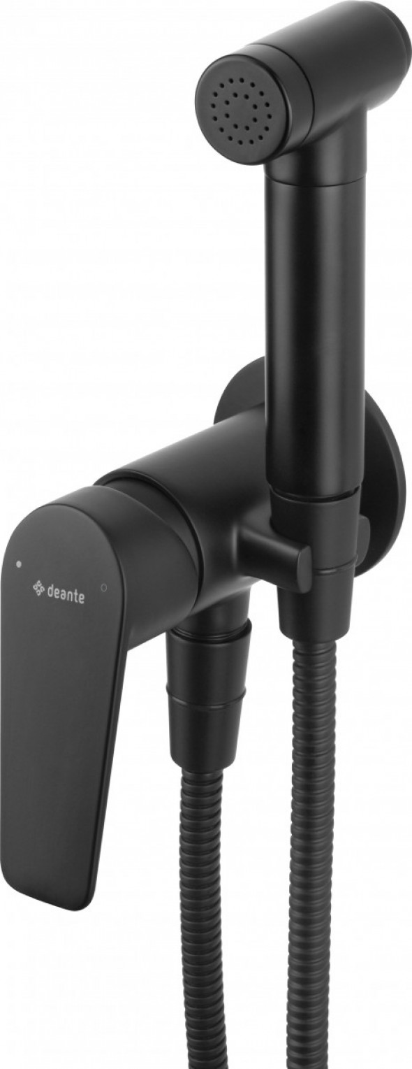 Deante Jasmin Nero bateria bidetowa podtynkowa ze słuchawką typu bidetta czarny BGJN34M