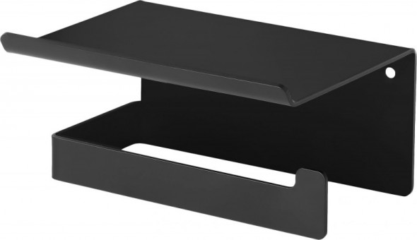 Deante Mokko Nero uchwyt na papier toaletowy z półką czarny ADM_N221