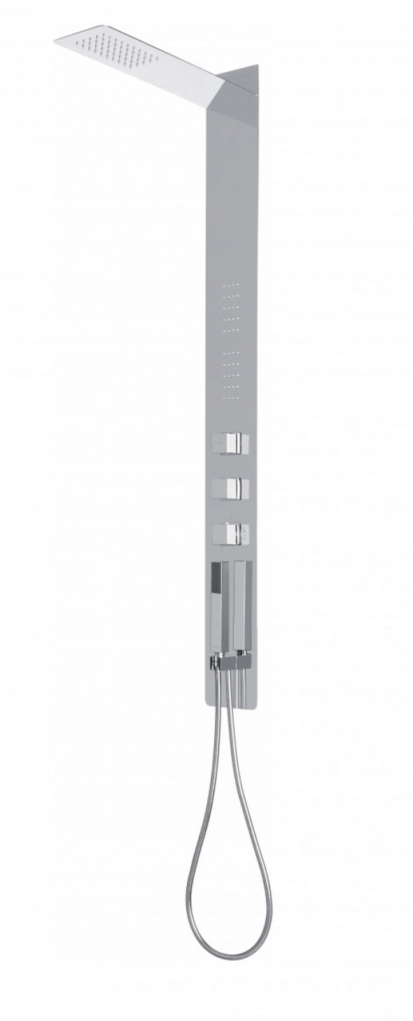 Deante Multibox panel prysznicowy z baterią termostatyczną chrom połysk NOO051T
