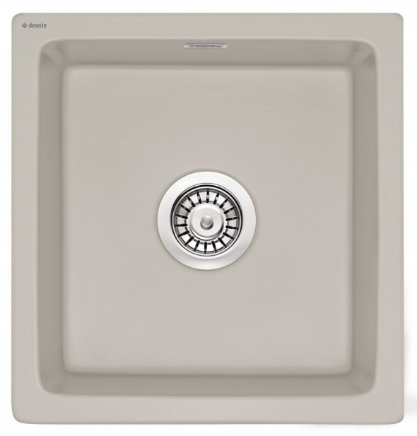 Deante Sabor zlewozmywak ceramiczny 1 komora bez ociekacza cappuccino matowy ZCBC103