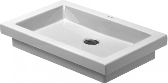 Duravit 2nd floor umywalka nablatowa 58cm 58x41,5 biały alpin wondergliss 03175800291