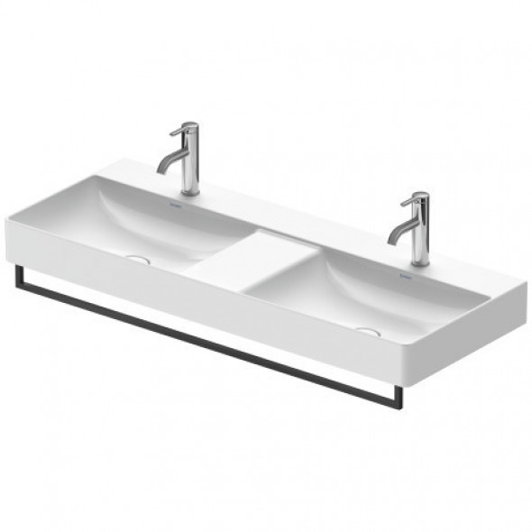 Duravit DuraSquare reling wieszak na ręcznik do umywalki 114 cm czarny mat 0031204600