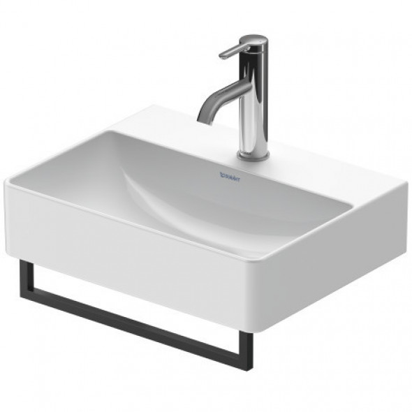 Duravit DuraSquare reling wieszak na ręcznik do umywalki 40 cm czarny mat 0031224600