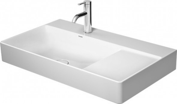 Duravit DuraSquare umywalka meblowa bez przelewu z otworem na baterię 80 cm biała 2348800041
