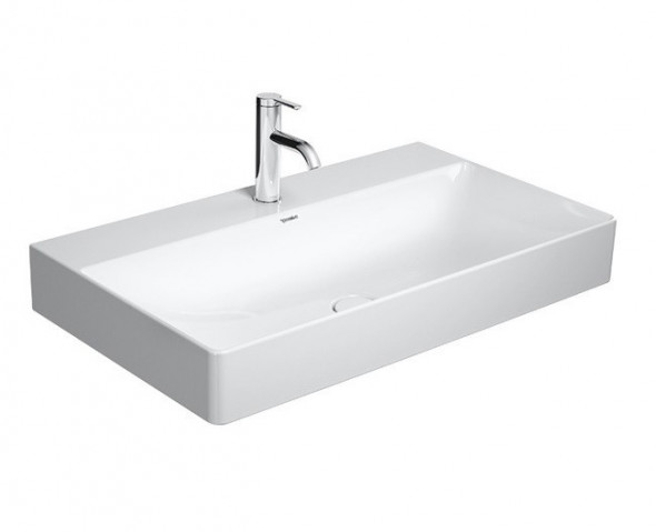 Duravit DuraSquare umywalka szlifowana z otworem na baterię 80 cm biała 2353800071