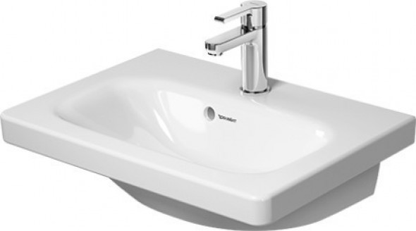 Duravit DuraStyle umywalka meblowa z przelewem z trzema otworami 55 cm biały alpin 2337550030