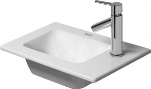 Duravit Me by Starck umywalka meblowa bez przelewu, z  jednym otworem 43 cm 43x30 biały satynowy mat 0723433241