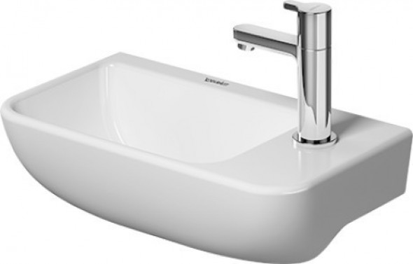Duravit Me by Starck umywalka wisząca bez przelewu, z  jednym otworem 40 cm 40x22 biały satynowy mat 0717403200