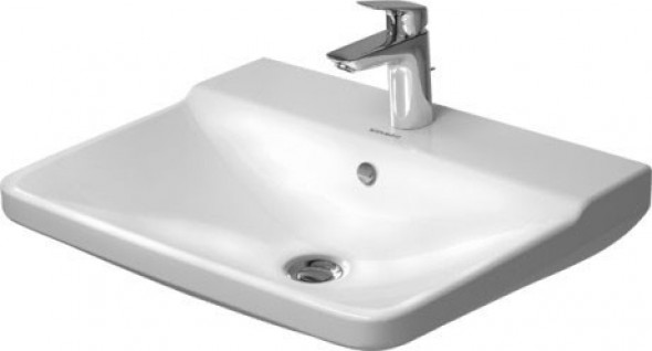 Duravit P3 Comforts umywalka wisząca 60x47 cm z przelewem, z trzema otworami na baterię biały alpin 2331600030