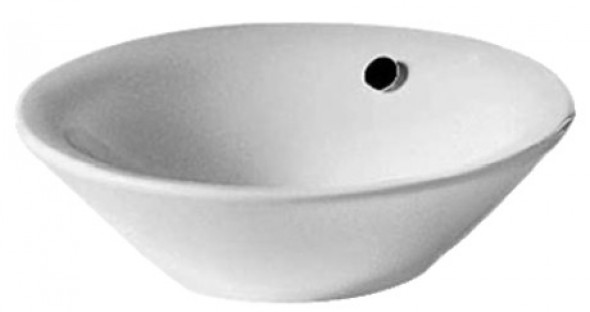Duravit Starck 1 umywalka stawiana na blat 33cm 33x33 biały alpin wondergliss 04083300001