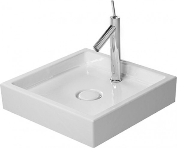 Duravit Starck 1 umywalka stawiana na blat 47cm 47x47 biały alpin 0387470027