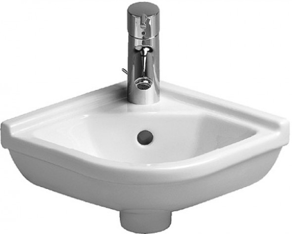 Duravit Starck 3 umywalka mała narożna 43cm 43x38 biały alpin wondergliss 07524400001