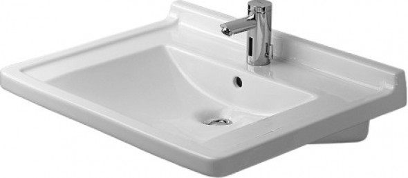 Duravit Starck 3 umywalka Vital 70cm 70x54,5 biały alpin wondergliss 03097000001