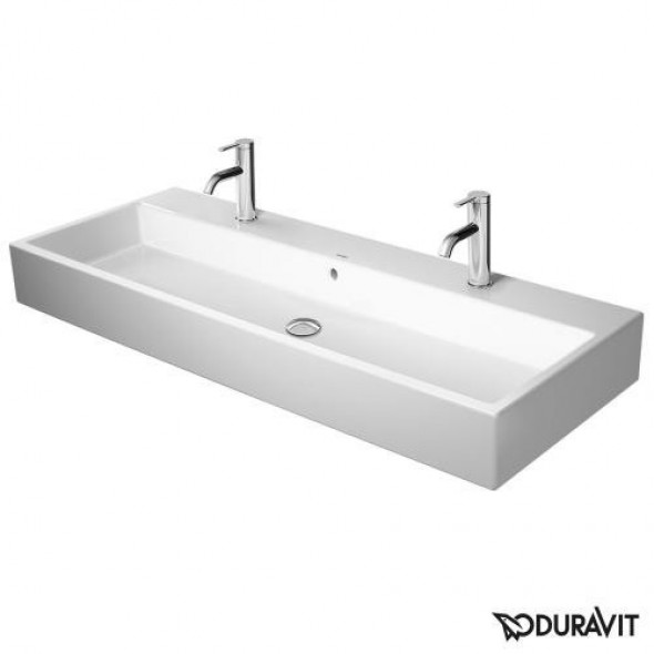 Duravit Vero Air umywalka meblowa 100 cm z przelewem i 2 otworami na baterię biały 2350100024