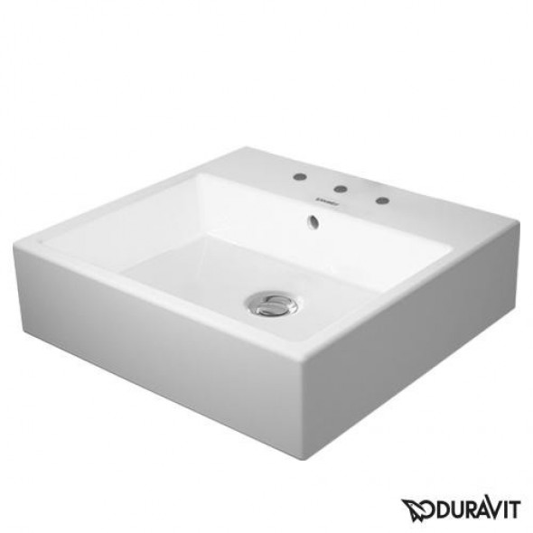 Duravit Vero Air umywalka meblowa 50 cm z przelewem i 3 otworami na baterię biały 2350500030