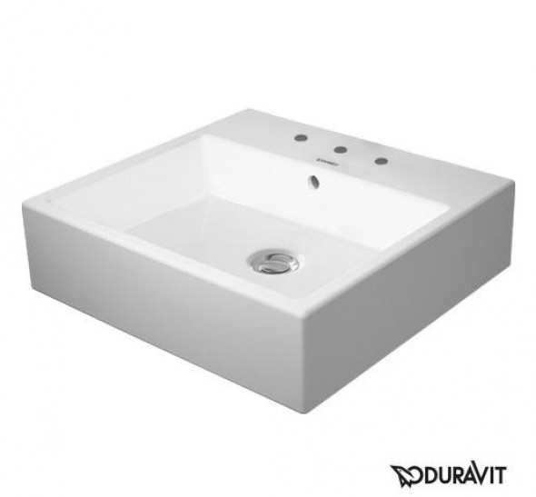 Duravit Vero Air umywalka szlifowana 50 cm z przelewem i 3 otworami na baterię biały 2350500025