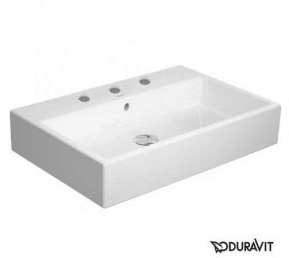 Duravit Vero Air umywalka szlifowana 60 cm z przelewem i 3 otworami na baterię biały 2350600025