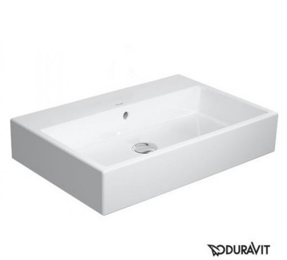 Duravit Vero Air umywalka szlifowana 70 cm z przelewem bez otworu na baterię biały 2350700028
