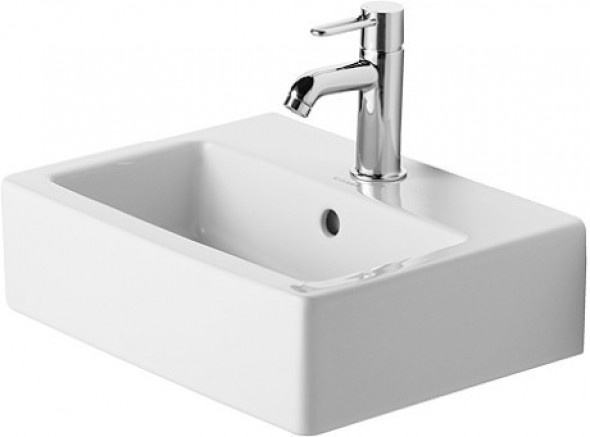Duravit Vero umywalka mała 45cm 45x35 szlifowana biały alpin wondergliss 07044500271