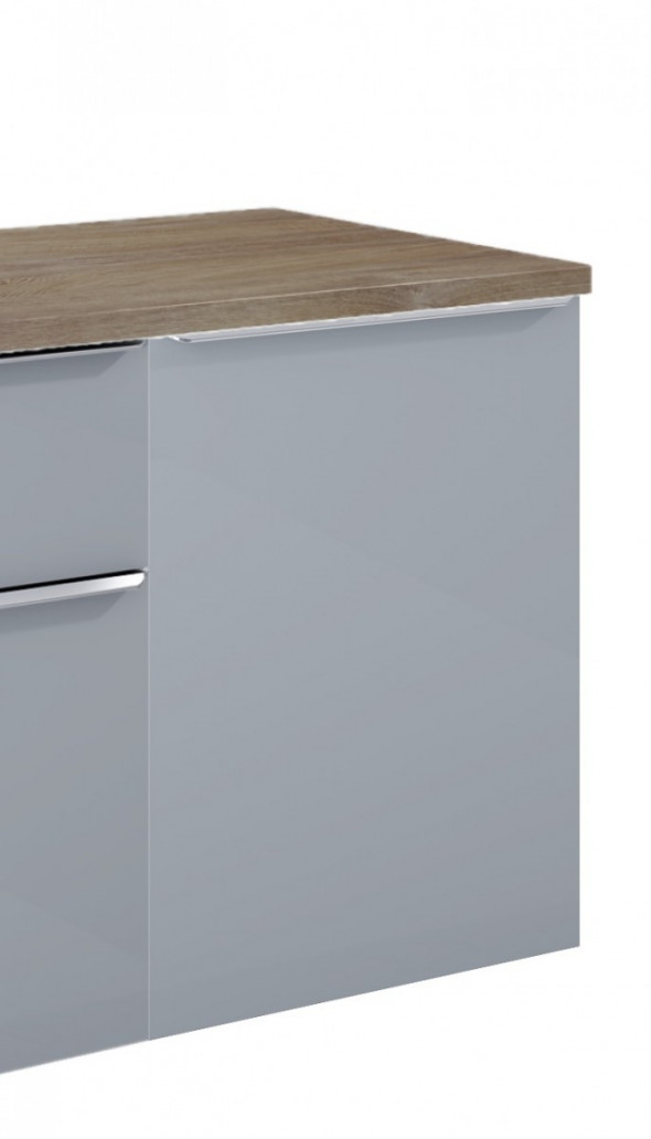 Elita Lofty 50 komoda z koszem cargo jasny szary połysk 167306