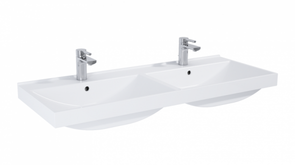 Elita Maxxi umywalka meblowa podwójna 120 cm biały 145825