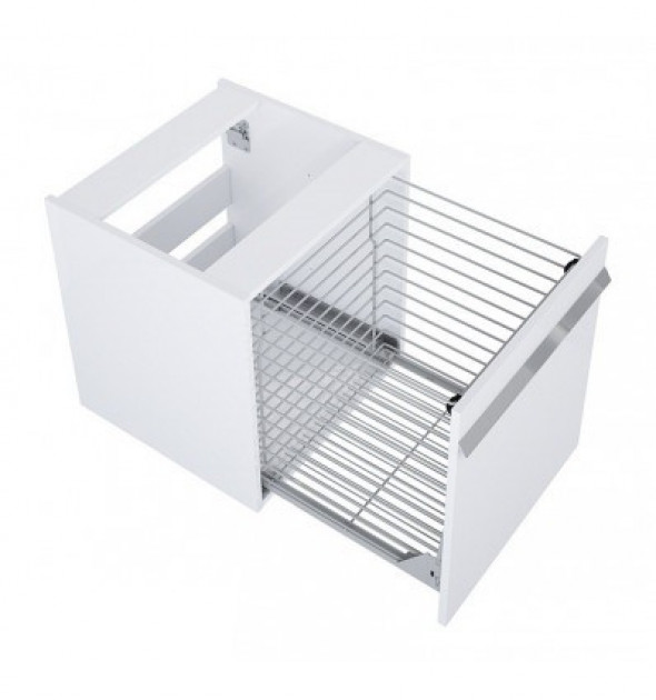 Elita Moody 50 szafka komoda z koszem biały połysk 167726