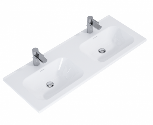 Elita Piazza umywalka meblowa podwójna 120 cm biały 145750