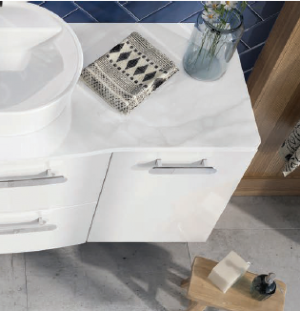 Elita Rolly 40 komoda z koszem cargo biały połysk 167713