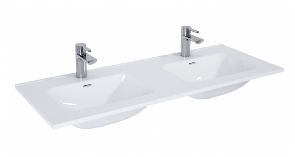 Elita Skappa umywalka meblowa podwójna 120 cm biały 145875