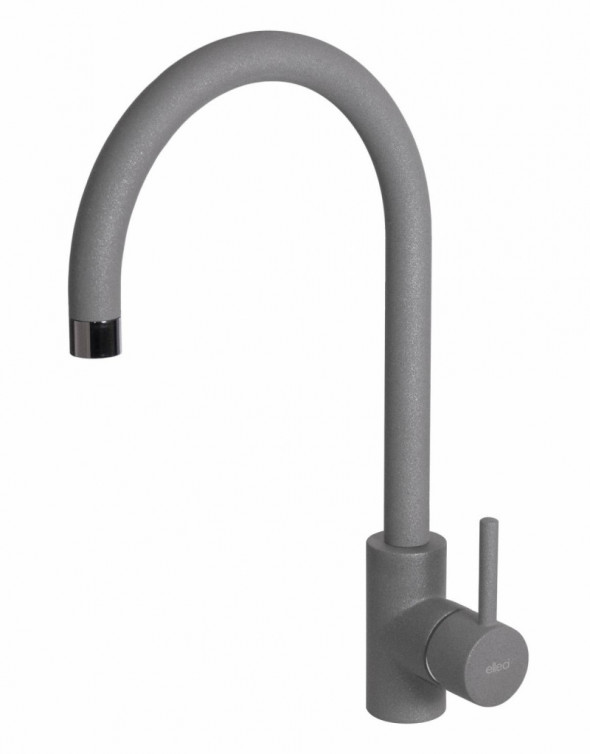 Elleci Cloud  bateria kuchenna zlewozmywakowa z obrotową wylewką Metaltek M73 titanium MMKCLO73