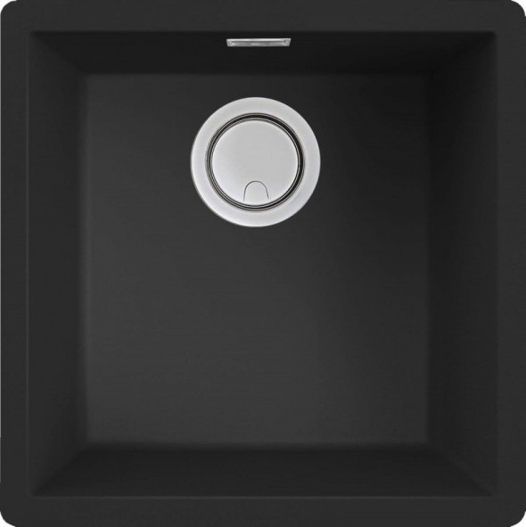 Elleci Zen 102 zlewozmywak 1 komora podwieszana lub wpuszczana K86 czarny KeratekPlus LKZ10286