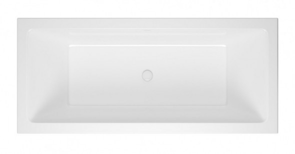 Excellent Heaven Slim wanna prostokątna 160x75 z syfonem biały połysk i nogami WAEX.HEV16WHS + ARIN.FLOW.WH