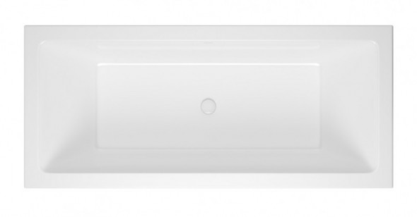 Excellent Heaven Slim wanna prostokątna 170x75 z syfonem biały połysk i nogami WAEX.HEV17WHS + ARIN.FLOW.WH