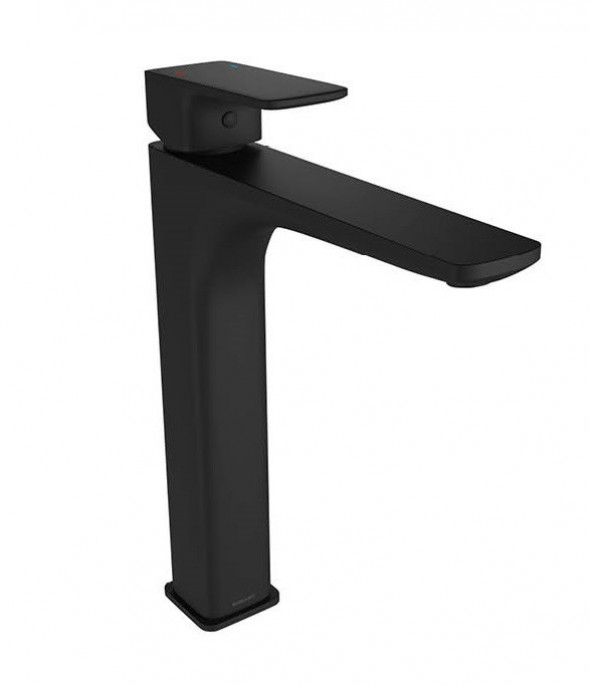 Excellent Keria bateria umywalkowa wysoka czarny mat AREX.2002BL