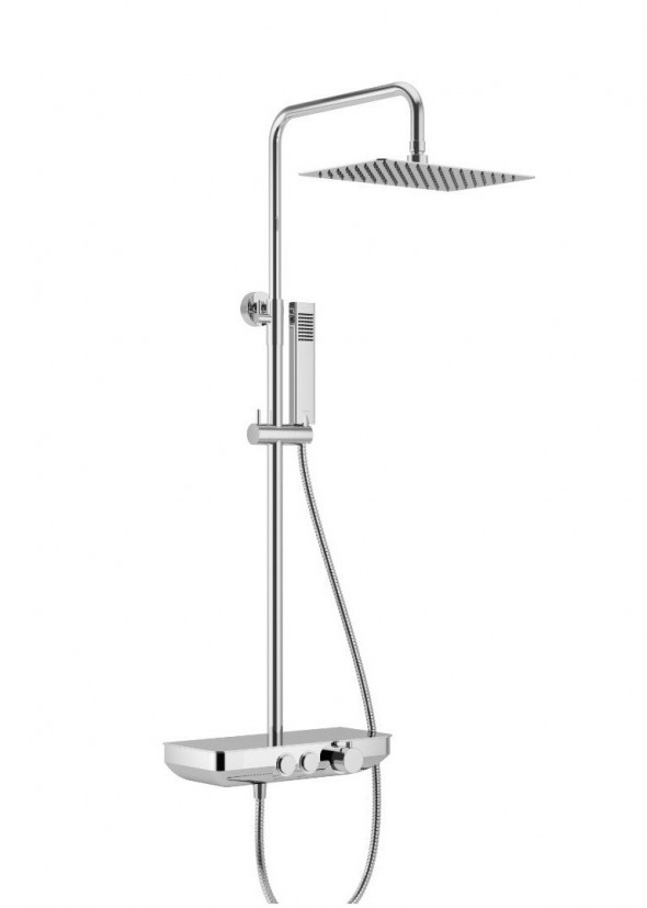 Excellent Krotos Rain zestaw prysznicowy z deszczownicą 30x20 chrom AREX.8080CR