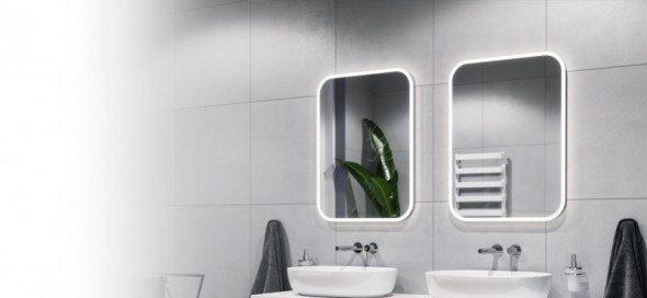 Excellent Lumiro lustro LED w ramie aluminiowej 80x60 DOEX.LU080.060.AC