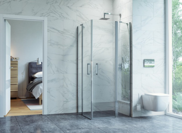 Excellent Mazo kabina kwadratowa 100x100 chrom przeźroczyste KAEX.3023.1010.1010.LP