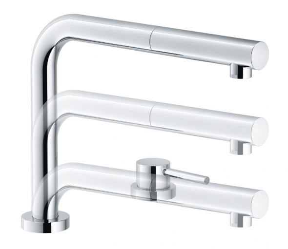 Franke Active Window Pull-Out bateria kuchenna podokienna z wyciąganą wylewką chrom połysk 115.0486.978
