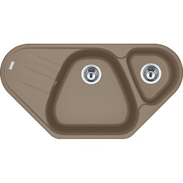 Franke Antea AZG 661-E zlewozmywak 1,5 komory z ociekaczem 96x50 cm fragranit cappuccino 114.0498.088
