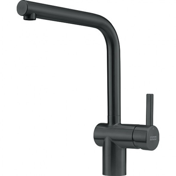 Franke Atlas Neo bateria kuchenna ze stałą wylewką czarna stal szlachetna 115.0550.424