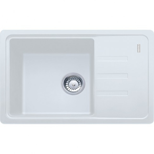 Franke Bliss BSG 611-62 zlewozmywak 1 komora z ociekaczem 62x43,5 cm fragranit biały polarny 114.0367.750