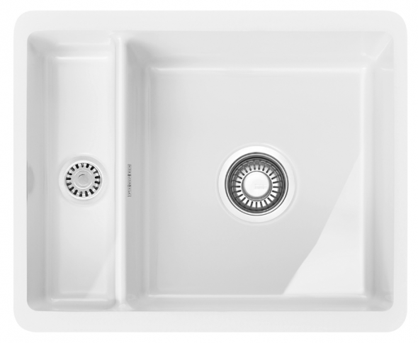 Franke Kubus KBK 160 Fraceram zlewozmywak ceramiczny 1,5 komory biały polarny 126.0380.009