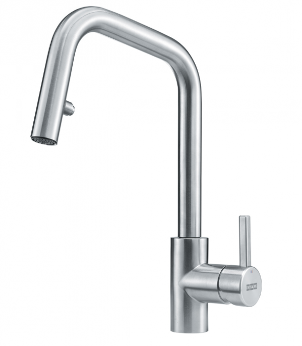 Franke Kubus Pull-Out Spray bateria kuchenna z wyciąganą wylewką stal szlachetna 115.0529.207